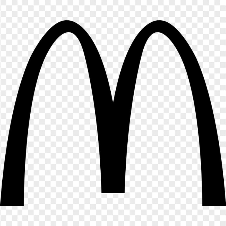 HD Black McDonald McDonalds M Logo Symbol PNG Image Citypng