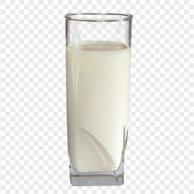 HD Long Glass Cup Of Milk PNG