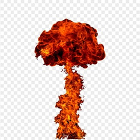 HD PNG Explosion Fire Mushroom Cloud Without Smoke