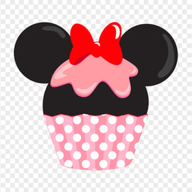 PNG Cartoon Minnie Mouse Cupcake