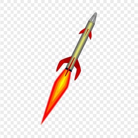 HD Cartoon Clipart Rocket With Flame PNG