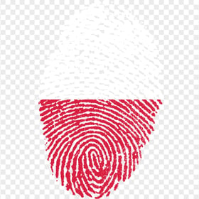 Poland Fingerprint Flag Image PNG