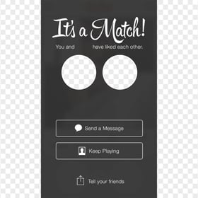 It's A Match Tinder Screen Template