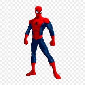 HD Standing Spider Man Cartoon Character PNG