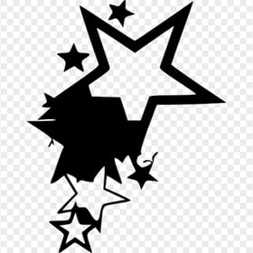 Black Stars Tattoo Clip Art PNG