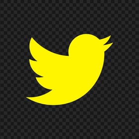 HD Yellow Twitter Bird Logo Icon PNG