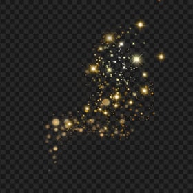 HD Yellow Magic Sparkling Shining Stars PNG