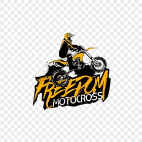 Motocross Yellow & Black Logo PNG
