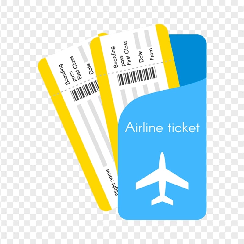 Vector Airline Ticket Icon PNG