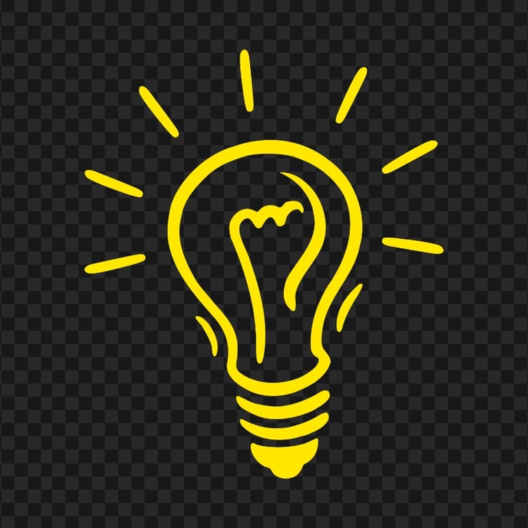 Light Bulb Doodle Drawing Yellow PNG IMG | Citypng