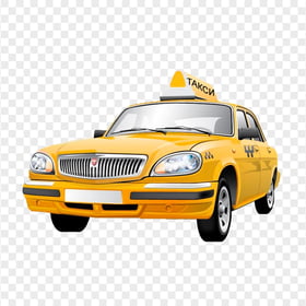 Illustration Taxi Cab Car Transparent Background