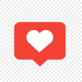 Red Heart Like Social Media Notification Love