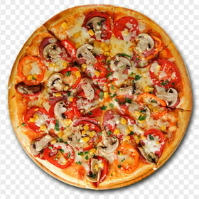Tasty Mushroom Pizza Italian HD Transparent Background