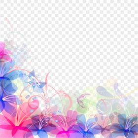 PNG Illustration Floral Corner Border Frame