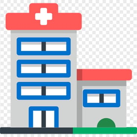 Flat City Hospital Clinic Healthcare Vector Icon