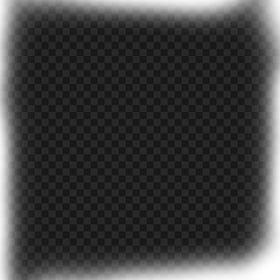 Glowing White Blurry Square Frame Transparent PNG
