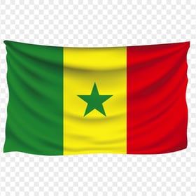 Senegal Hanging Waving Flag HD PNG