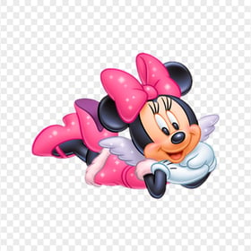 HD Minnie Mouse Laying Down Transparent PNG