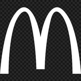 HD White McDonald McDonalds M Logo Symbol PNG Image