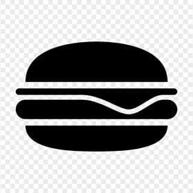 Black Cheeseburger Burger Sandwich Icon