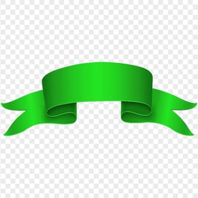 Green Graphic Banner Ribbon Transparent Background