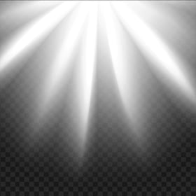 HD White Sun Rays Light Effect PNG