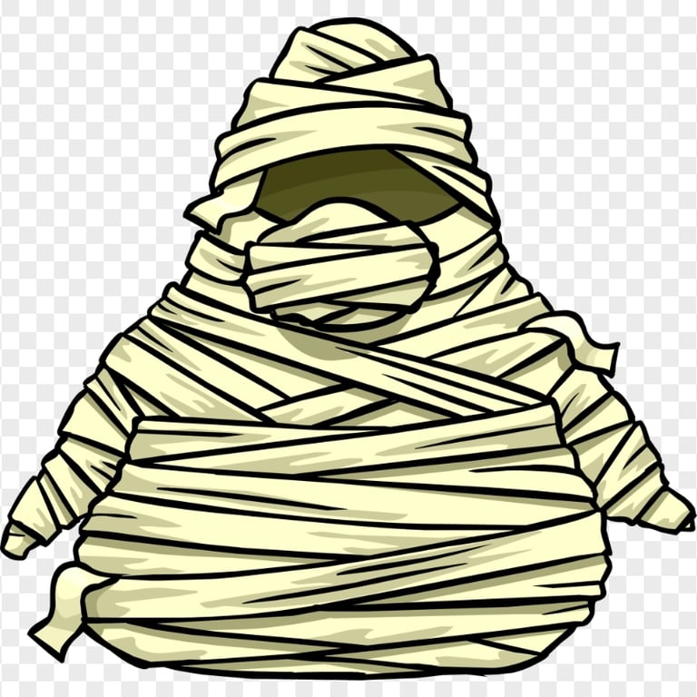 Cartoon Illustration Halloween Mummy FREE PNG