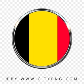 HD Belgium Round Flag Icon Transparent Background
