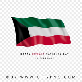 National Day Of Kuwait Minimal Design PNG