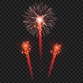 Orange Fireworks Transparent Background