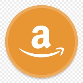 Round Circle Orange Amazon White A Letter Icon