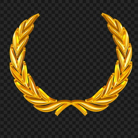 Gold Wreath Laurel HD PNG