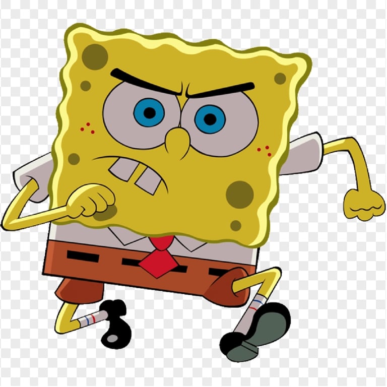disgusted face spongebob