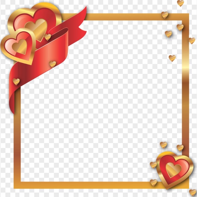 Valentine Decorated Photo Frame FREE PNG