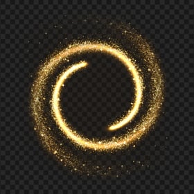 Gold Glitter Sparkle Spiral Effect HD PNG