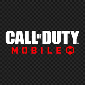 HD White & Red Call Of Duty Mobile COD Game Logo PNG