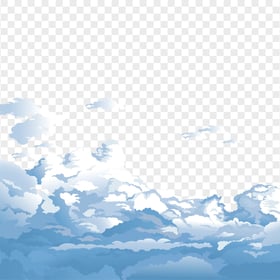 HD Cartoon Illustration Sky Clouds Transparent PNG
