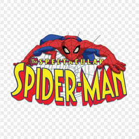 HD The Spectacular Spiderman Logo With Spiderman Character PNG
