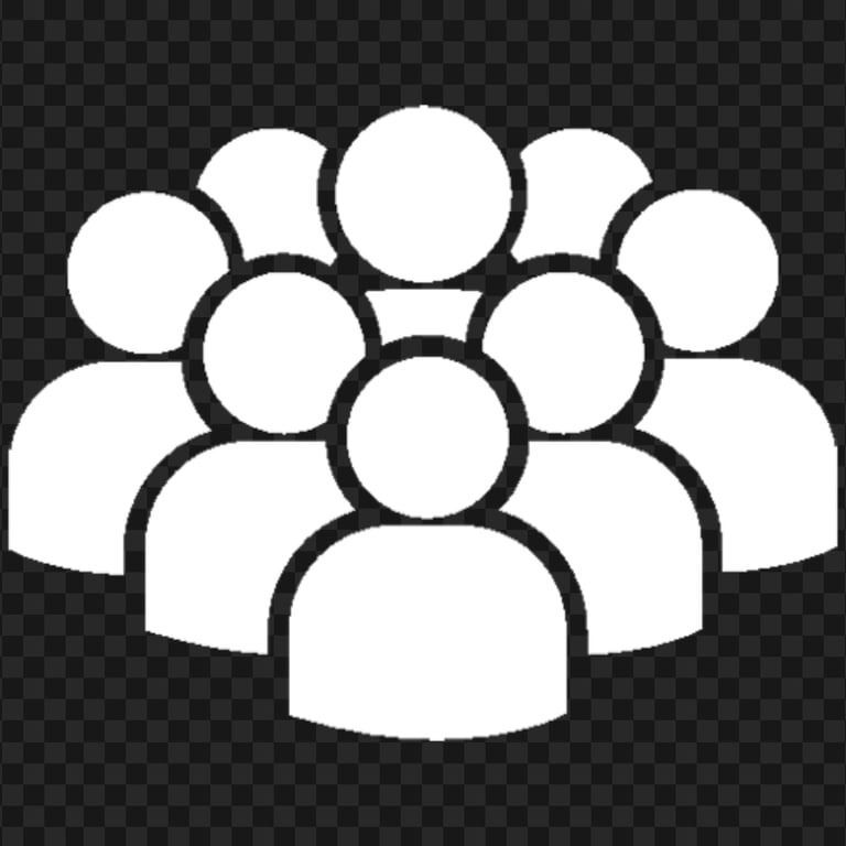 Download People Users White Icon PNG | Citypng