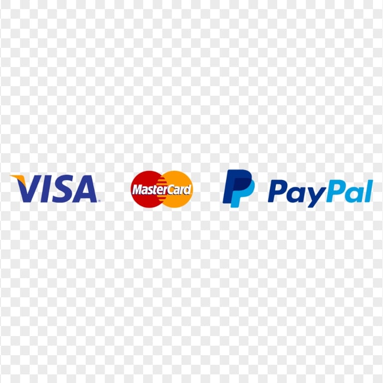 HD Visa MasterCard & Paypal Payment Methods Logos PNG | Citypng