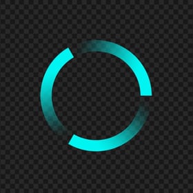 Blue Round Loading Circle Icon PNG
