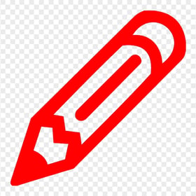 HD Red Whole Pencil Outline PNG