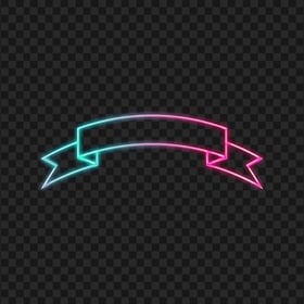 Pink & Blue Neon Ribbon PNG