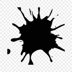 Paintball Black Splash Splatter PNG