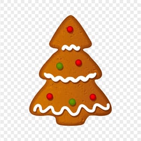Gingerbread Cookie Biscuits Christmas Tree HD PNG