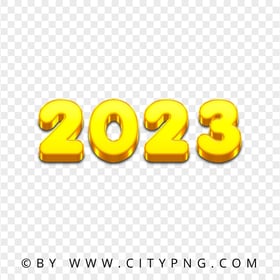 2023 Yellow Gold Elegant Text Logo PNG Image