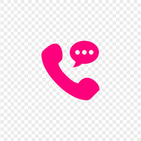 HD Pink Connected Phone Icon Transparent PNG