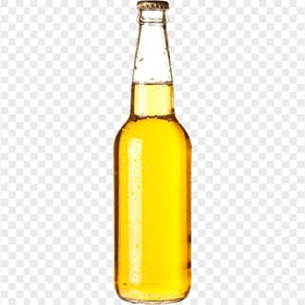 HD Cold Closed Beer Glass Bottle PNG