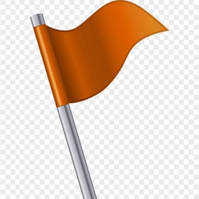 Orange Triangle Flag Illustration Image PNG