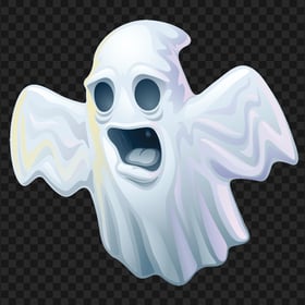Spooky Halloween Ghost Digital Painting HD PNG